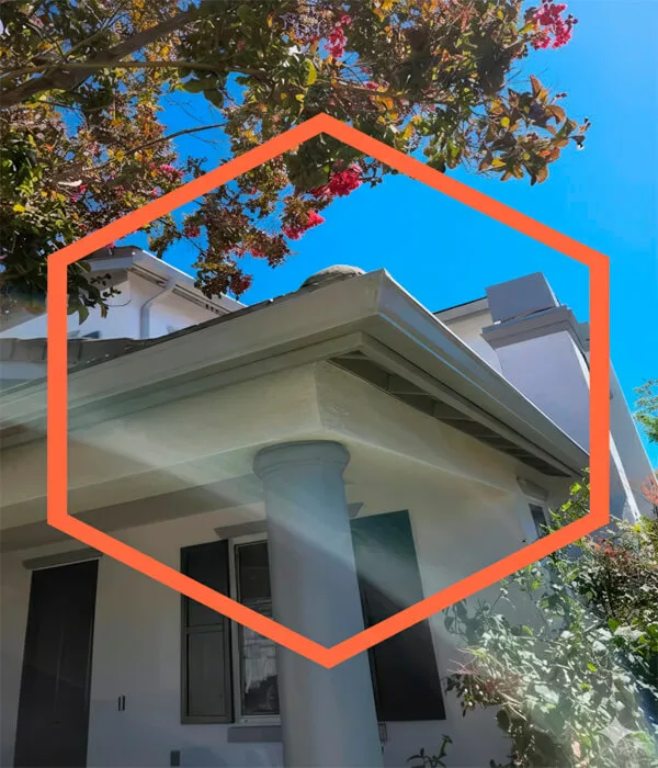 Gutter installed to improve the appearance of the house