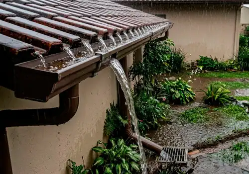 Roof with gutters installed by Solify Gutters